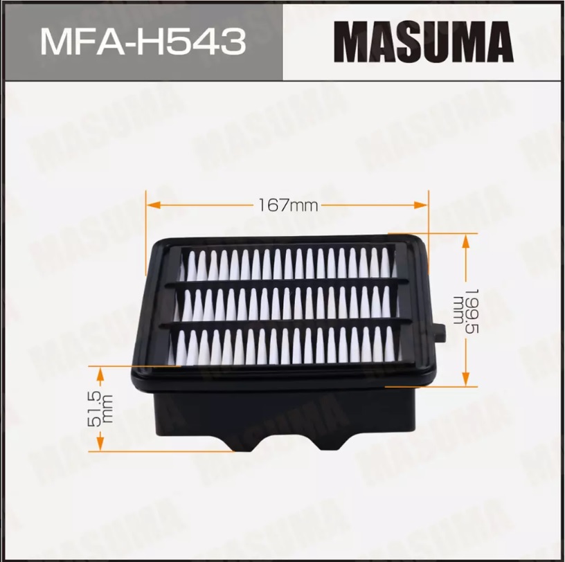 Фильтр воздушный MASUMA MFAH543