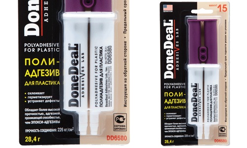 DoneDeal DD6580 15-минутный полиадгезив для пластика в шприце 28,4г _