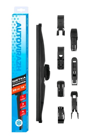 Щетка стеклоочистителя AUTOVIRAZH WINTER 14"/350мм зимняя