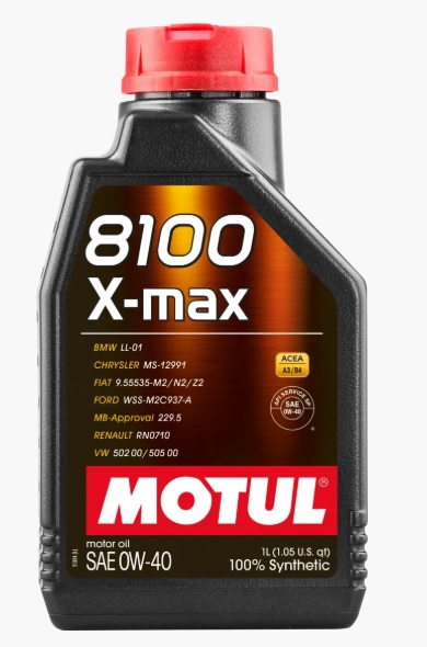 Моторное масло Motul 8100 X-max 0w-40 1л