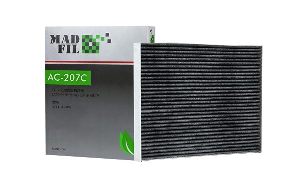Фильтр салонный Madfil AC207C угольный