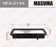 Фильтр воздушный MASUMA MFA2144 (preview)