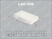 Фильтр салонный LYNX LAC506 (preview)