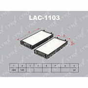 Фильтр салонный LYNX LAC1103 (preview)