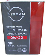 Моторное масло NISSAN 0w-20 SP 4л ЖБ (preview)