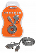 AIRLINE Зарядный универсальный датакабель 4 в 1 miniUSB/microUSB/для IPhone 4/5/6 ACH413 (preview)