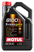 Моторное масло Motul 8100 X-cess GEN2 5w-40 4л (preview)