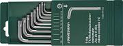 JONNESWAY H08MTP09S Комплект угловых ключей "TORX" с центрированным штифтом Т10-Т50, 9пр. (preview)