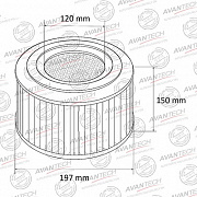 Фильтр воздушный AVANTECH AF0145   С-Д (preview)