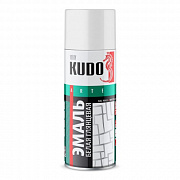 KUDO KU1001 Краска-спрей белая глянцевая 520мл (preview)
