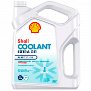 SHELL Coolant Extra Антифриз сине-зеленый готовый G11 4л (preview)