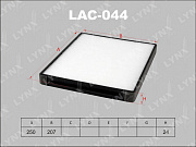 Фильтр салонный LYNX LAC044 (preview)