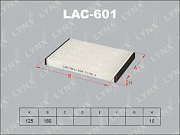 Фильтр салонный LYNX LAC601 (preview)
