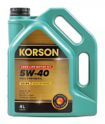 Моторное масло KORSON FULL SYNTHETIC 5w-40 A3/B4 4л (preview)