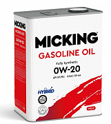 Моторное масло MICKING Gasoline MG1 0w-20 SP/RC 4л (preview)