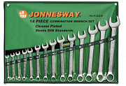 JONNESWAY W26114S Набор ключей комбинированных 10-32мм, 14пр. (preview)