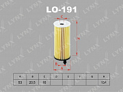 Фильтр масляный LYNX  LO191 (preview)