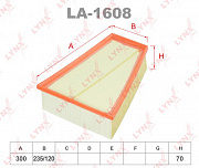 Фильтр воздушный LYNX LA1608 (preview)