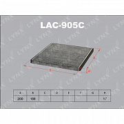 Фильтр салонный LYNX LAC905C угольный (preview)