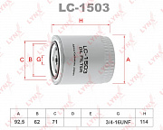 Фильтр масляный LYNX  LC1503 (preview)
