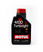 Моторное масло Motul 4100 Turbolight 10w-40 1л (preview)