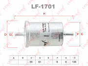 Фильтр топливный LYNX LF1701 (preview)
