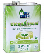 Моторное масло MOLYGREEN CLEAN DIESEL DL-1 5w-30 4л (preview)